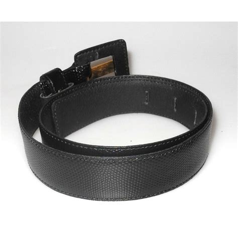 ceinture yves saint laurent femme noir|CEINTURES .